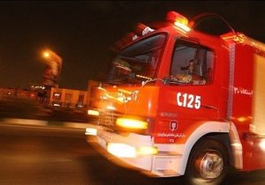 آتش سوزی انبار پنبه در اصفهان