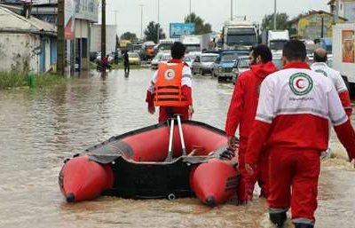 پایان عملیات امداد رسانی تیم سیلاب جمعیت هلال احمر استان اصفهان در شهرستان سیل زده کنارک