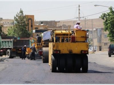 اتمام عملیات زیرسازی و روکش آسفالت خیابان ملک الشهرای بهار