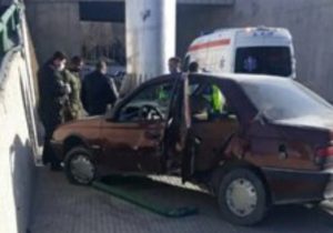 عکس نوشت| سرعت زیاد و خواب آلودگی راننده، جان کارگر زحمت کش شهرداری را گرفت