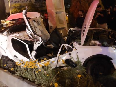 تشریح علت جان باختن راننده پژو ۲۰۶ در اثر برخورد با تیر چراغ برق