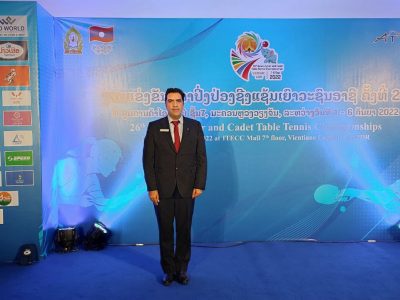 بالاترین درجه داوری تنیس روی میز جهان برای یک اصفهانی