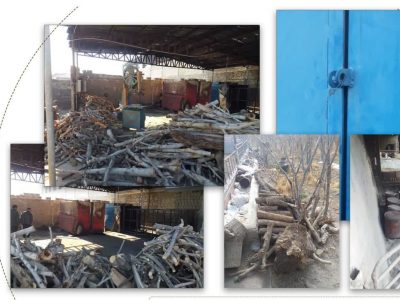 پلمب تعداد زیادی از واحد های تولید ذغال چوب در شهرستان خمینی شهر