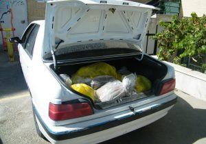 پژو حامل ۵۰ کیلو حشیش توقیف شد