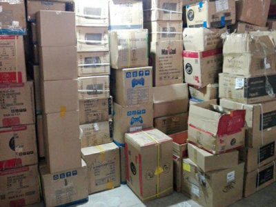 انبار لوازم خانگی قاچاق در”نجف آباد” لو رفت