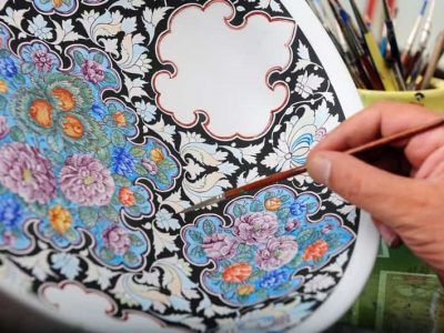 گرانترین رنگ میناکاری، طلایی است