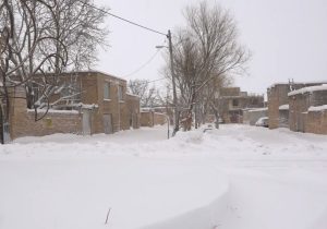 فیلم| بارش برف در آخرین روزهای زمستان