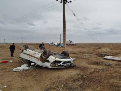 بیشتر تصادفات جاده‌ای اصفهان در مسیرهای کویری رخ داده است  