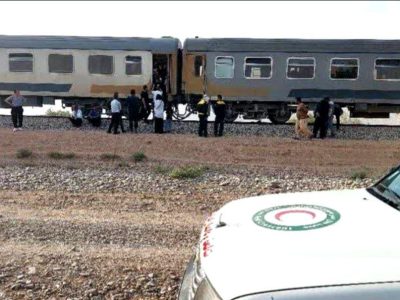 برخورد قطار با ۲ عابر کنار ریل در کاشان