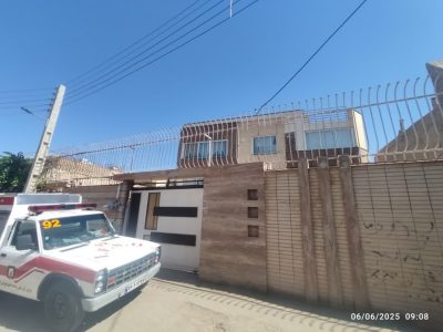 سقوط زن جوان به داخل نورگیر ساختمان