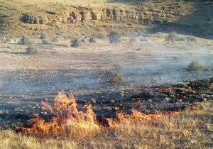 خطر آتش‌سوزی در مراتع سمیرم اصفهان را جدی بگیرید