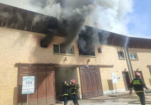 حریق یک کارگاه شرکت دانش بنیان در شهرک علمی تحقیقاتی اصفهان