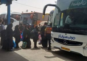 خدمت‌رسانی ناوگان حمل‌ونقل عمومی به ۹۲هزار زائر اصفهانی در مسیر بازگشت