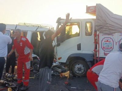 تصادف ون و ایسوزو یک کشته و ۷مصدوم برجای گذاشت