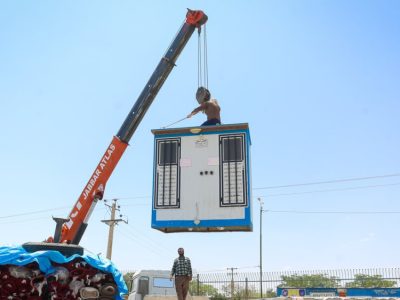 خدمترسانی شهرداری اصفهان در کربلا با استفاده از تجهیزات لجستیکی