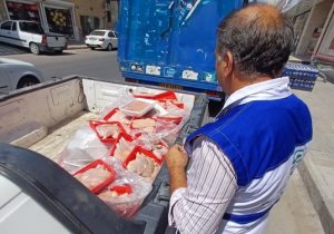 کشف و معدوم سازی ۱۴۰ بسته گوشت قرمز و سفید غیر قابل مصرف در شهرستان کاشان