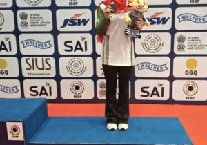 درخشش دختر اصفهانی در مسابقات تیراندازی جهان