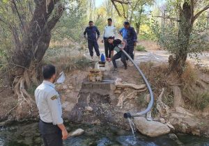 با دستور دادستان شهرضا، از برداشت غیرمجاز آب رودخانه زرچشمه جلوگیری شد