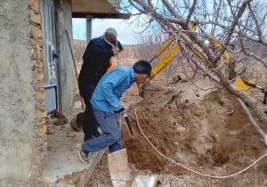 چاه غیرمجاز در سمیرم پر و مسدود شد