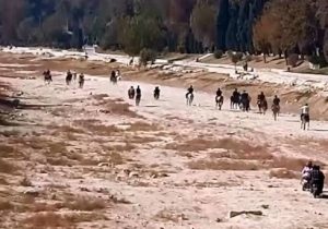 اسب سواری در زاینده رود مجوز نداشت