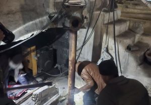 مسدودسازی دو حلقه چاه غیرمجاز درخمینی‌شهر استان اصفهان