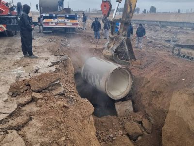 پایان عملیات اصلاح و تعمیر خط انتقال فاضلاب شرق اصفهان