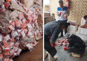 توقیف و معدوم سازی ۱۳۵ کیلوگرم سوشی ژاپنی قاچاق و ۲۴ کیلوگرم میگوی منجمد در شهرستان برخوار