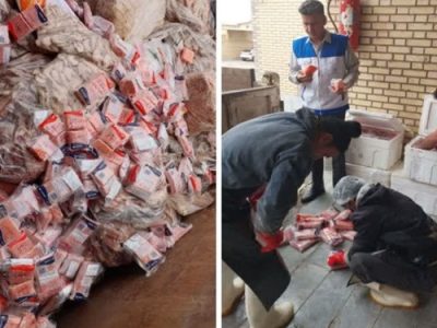 توقیف و معدوم سازی ۱۳۵ کیلوگرم سوشی ژاپنی قاچاق و ۲۴ کیلوگرم میگوی منجمد در شهرستان برخوار