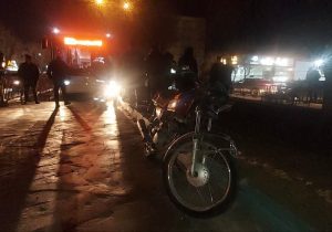 جان باختن راکب موتور سیکلت در حادثه ای ناگوار