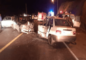 ۵ فوتی در تصادف ۲ خودرو پراید در اصفهان